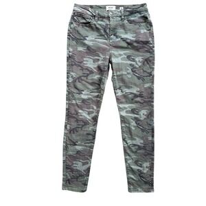 Miss Me Skinny Jeans Womens 28 Green Camo High Rise M2234SN Camouflage Excellent
